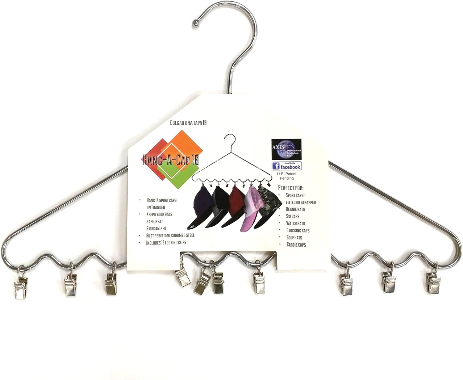Free Shipping Offer Dr. Organizer, Cap, Hat, Glove, Scarf, and Accessory Closet Organizer Hanger, Chromed Steel, USA Patented – 1 Pack