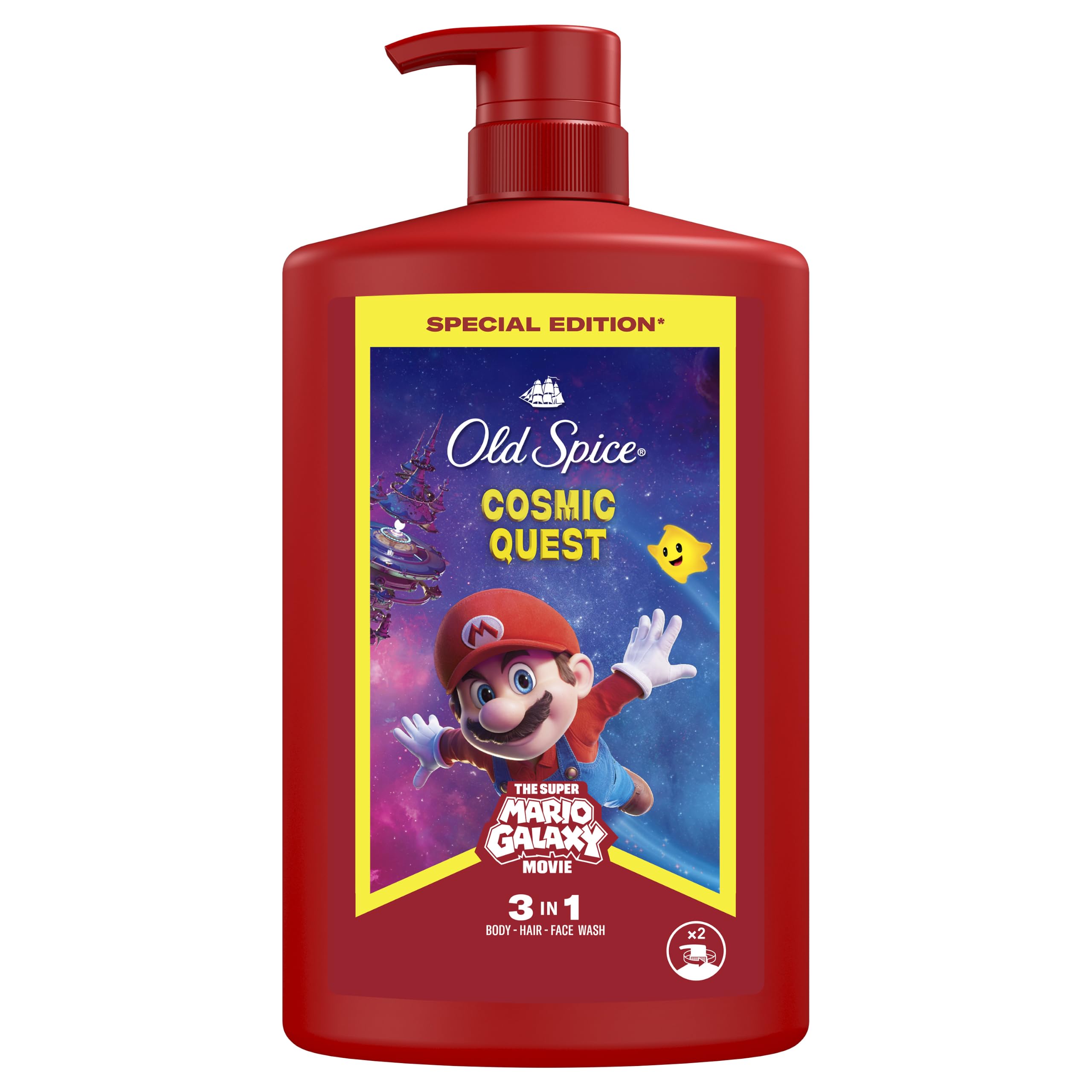 Old Spice Super Mario Galaxy Shower Gel & Shampoo 1000ml