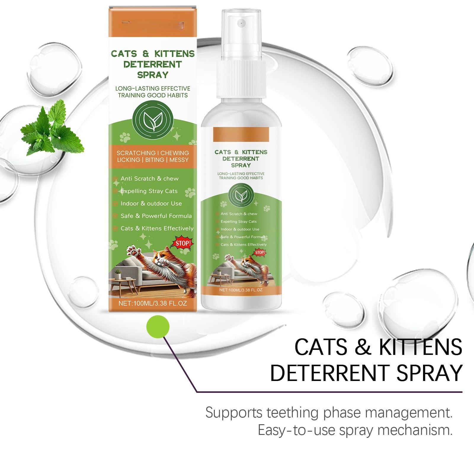 Spray Repellente per Gatti Anti Graffio 100ml