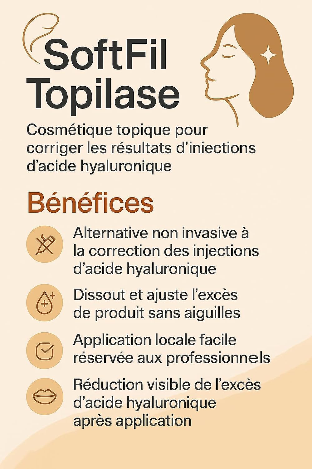 SoftFil Topilase – Trattamento dermo-regolatore post filler – Corregge eccessi e imperfezioni da acido ialuronico – Effetto lenitivo – 100% naturale – Sicuro, senza iniezioni – Flacone 3 ml