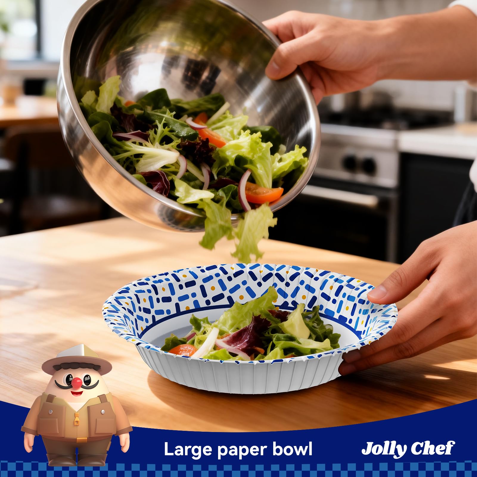 JOLLY CHEF Paper Bowls - 200 Count -8 JOLLY CHEF Paper Bowls - 200 Count -8