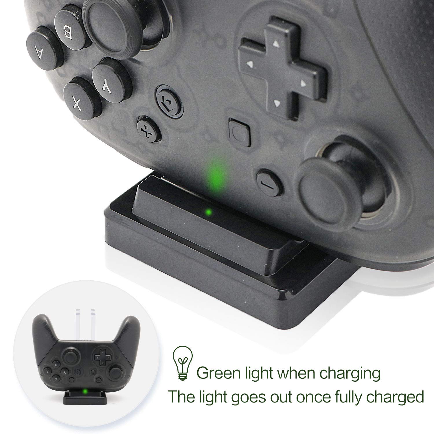 Controller Charger Dock for Nintendo Switch, 6 in 1 Charging Station for Nintendo Switch Joy-con Controllers and Pro Controllers Black