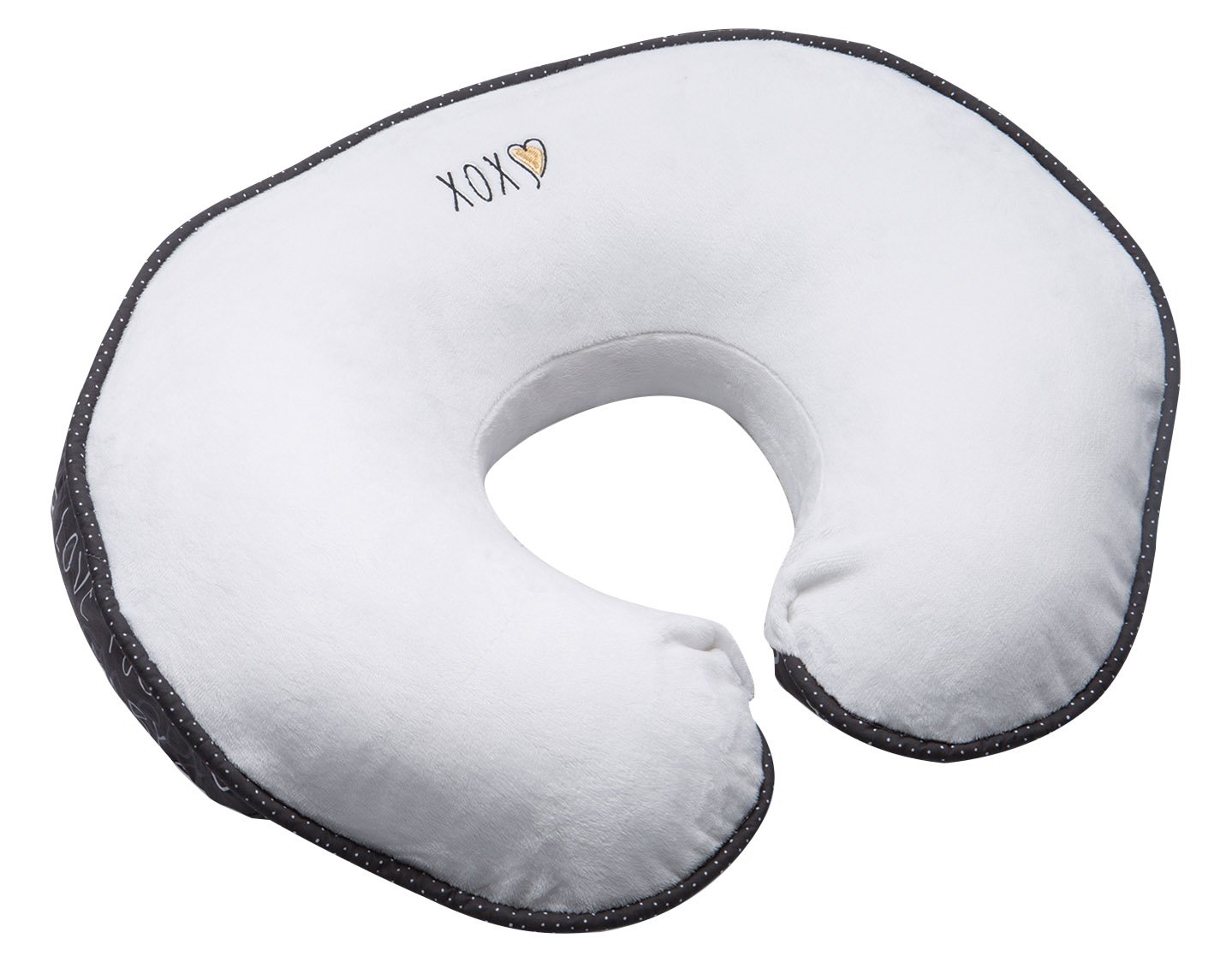 Boppy Pillow Slipcover, Luxe Baby Talk, Black and White