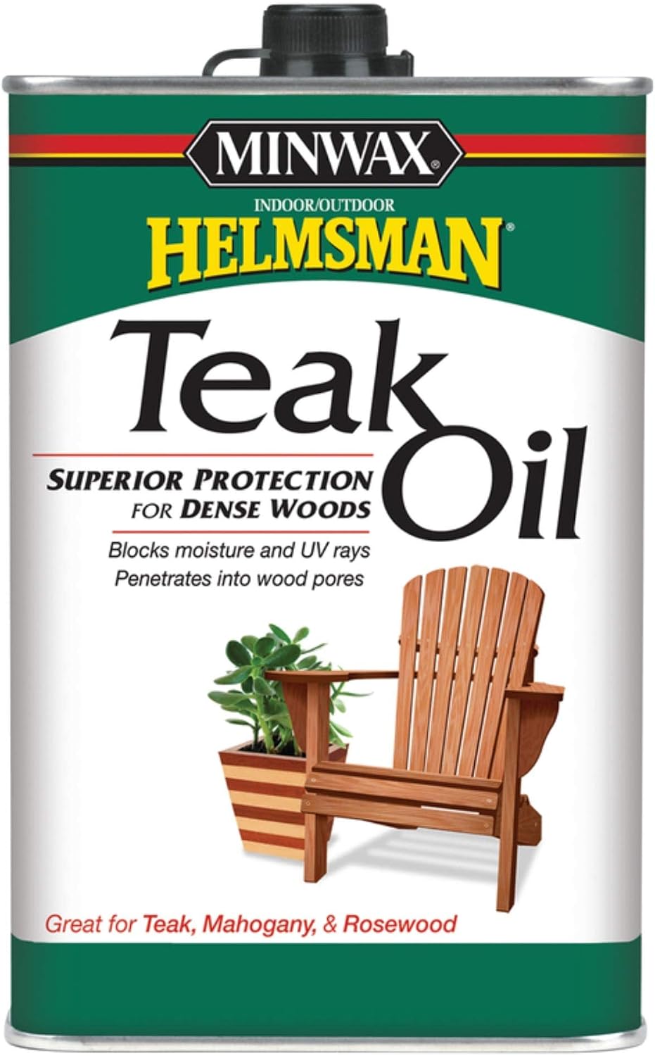 Minwax Available 671004444 Teak Oil, Quart, Clear, 32 Fl Oz