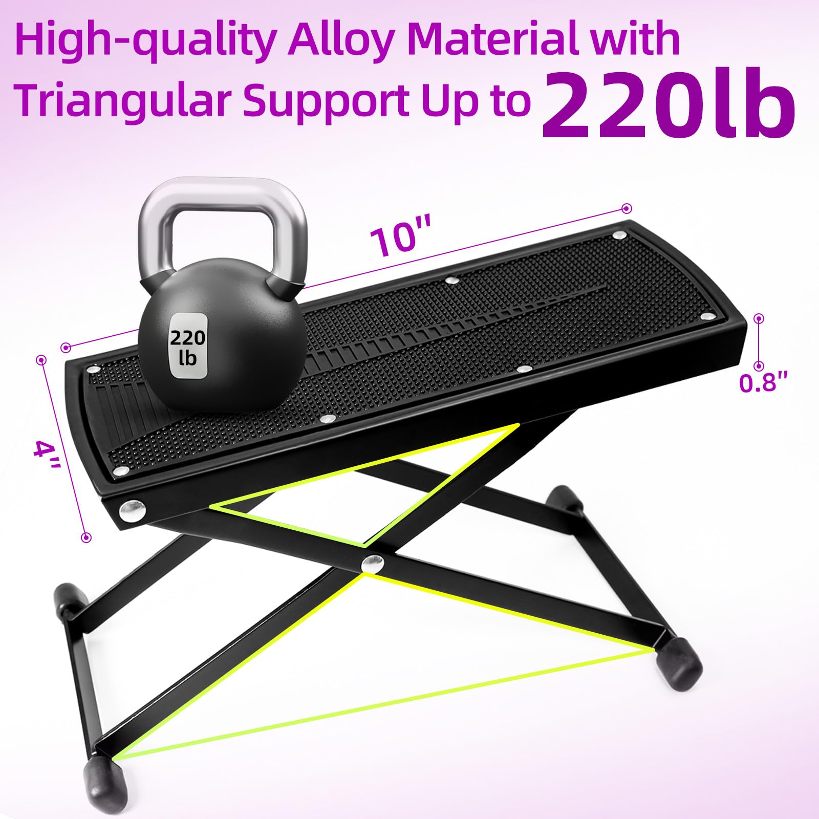 Pedicure Foot Rest - Adjustable Height, Salon & Home Use -2 Pedicure Foot Rest - Adjustable Height, Salon & Home Use -2