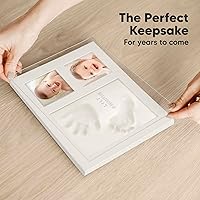 Vista 7 de KeaBabies Kit de Huellas de Manos y Pies para Bebé - Kit de Huellas de Bebé de Arcilla de Secado Rápido, Huellas de Patas de Mascotas, Marco