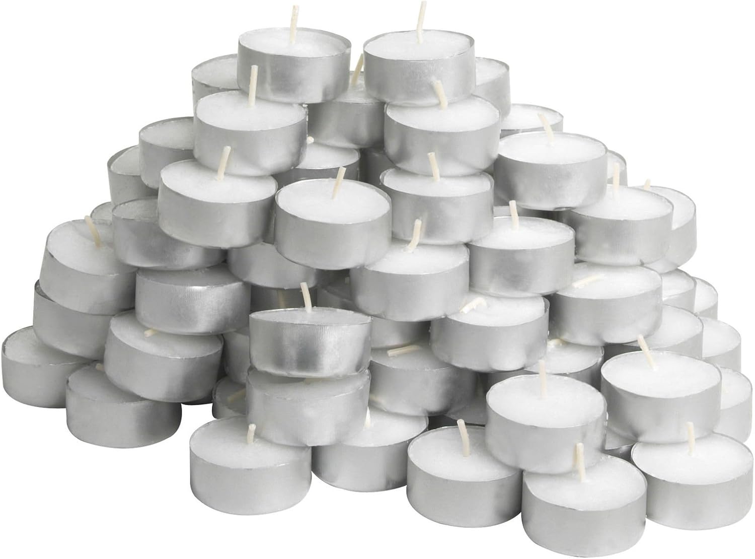 Unfragranced White Tea Lights 20pk, 3,5 x 3,5 cm - Image 3