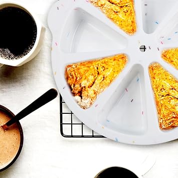 8 Cavity Scone Pan Cake Slice Mold Cornbread Triangle Cake Mold Suitable for Brownies, Muffins, Cheesecake
