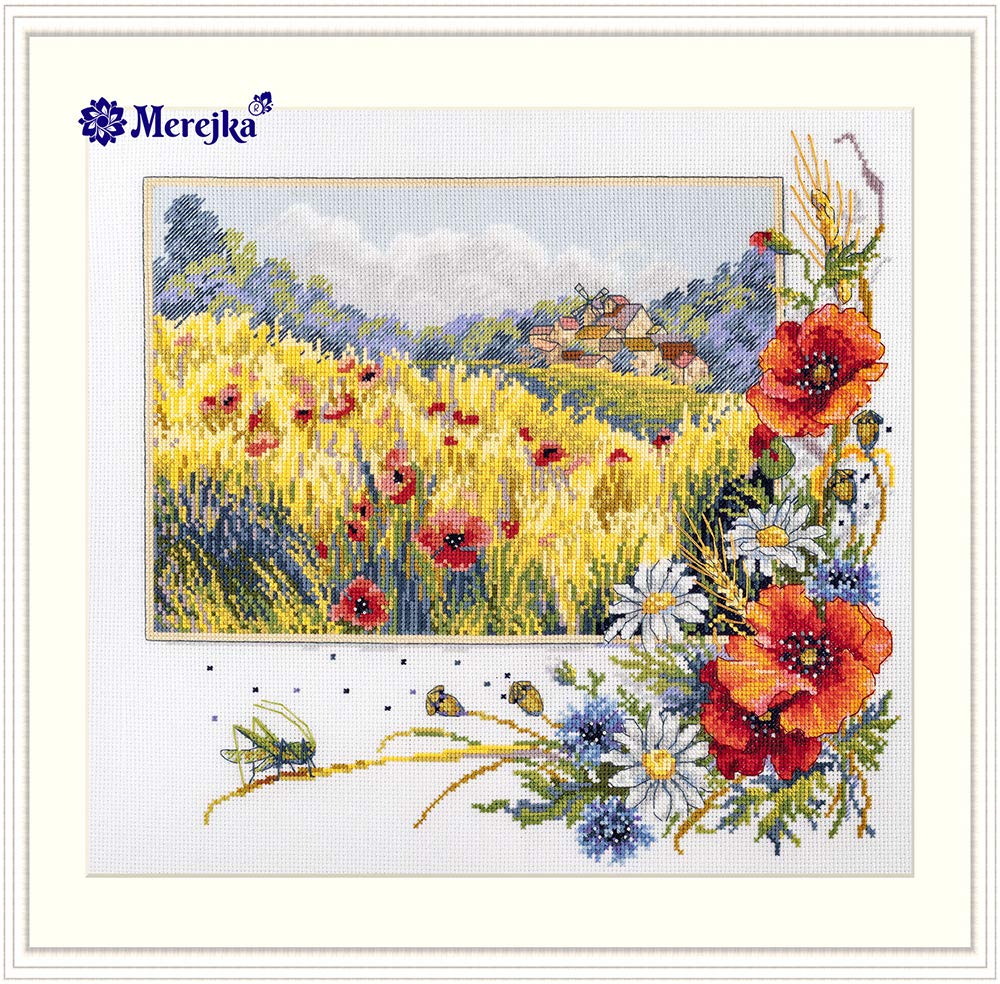 Merejka Kit punto croce contato, cotone, multicolore, 29,5 x 30 cm
