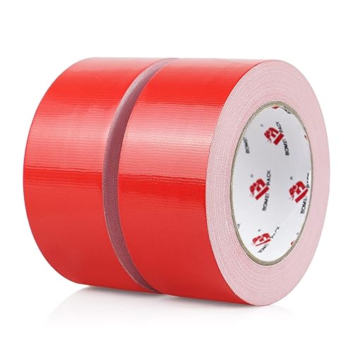 2 Pack Red Duct Tape Heavy Duty,9 Mil Thickness,2 Inches
