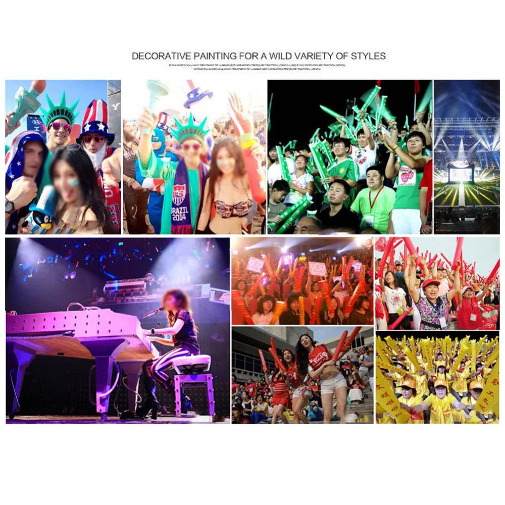 40 PCS Thicken Thunder Sticks Bam Bam Cheerleading Plastic Clap Hands Outfit Inflatable Noisemakers for Cheering Basketball Football Party Sport Team Spirit (Purple)