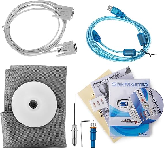 28 Inch 720mm Vinyl Plotter Cutter Machine Vinly Sign Pattern Cutting Plotter Graph Bundle Kit Signmaster Software