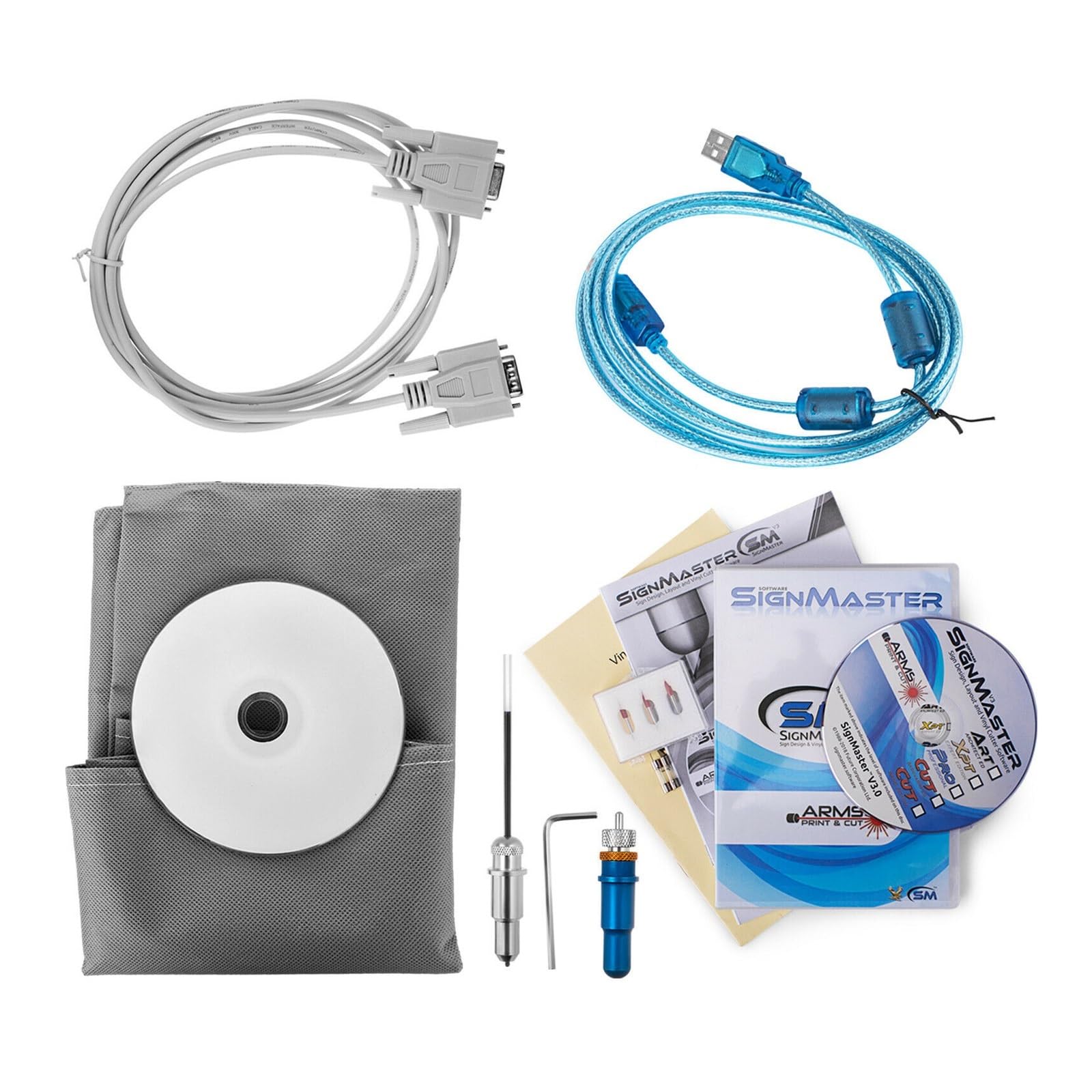 28 Zoll 720 mm Vinyl-Plotter-Schneidemaschine Vinly Sign Pattern Cutting Plotter Graph Bundle Kit Signmaster Software