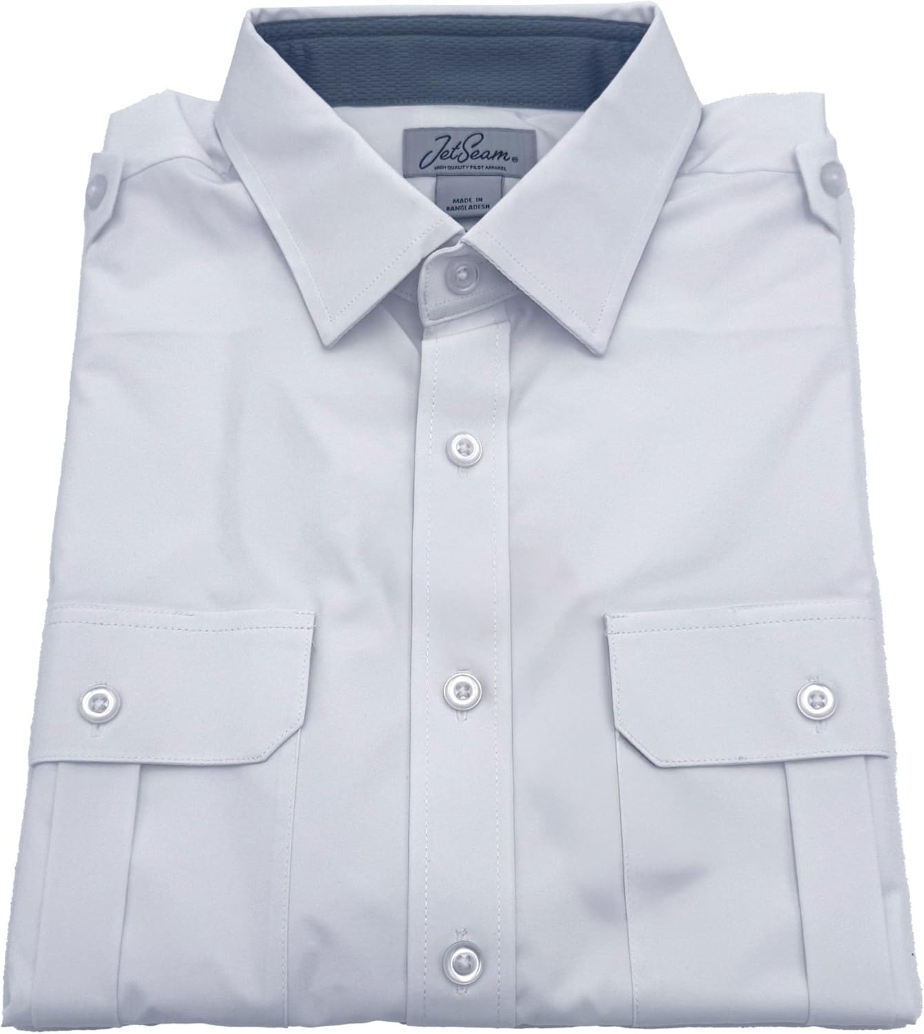 Men’s Pilot Shirt Silver Label Modern Cut Short Sleeve – Wrinkle-Free Uniform