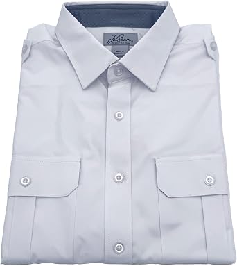 Mens Pilot Shirt Silver Label Slim Cut Wrinkle-Free Uniform Shirt