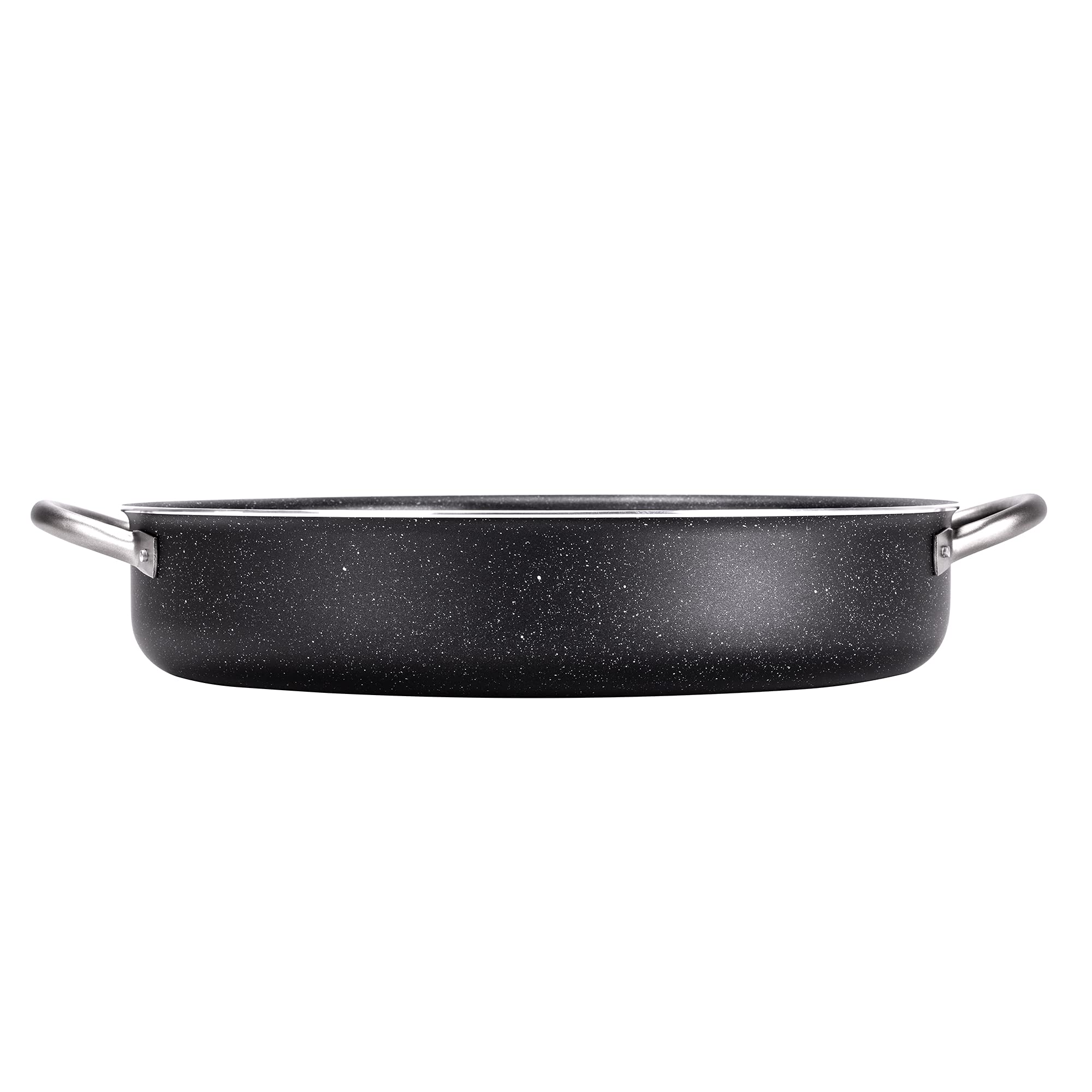 Moneta Etnea PRO 36 cm Tegama z uchwytem ze stali nierdzewnej, Aluminium, Czarny, 36 cm