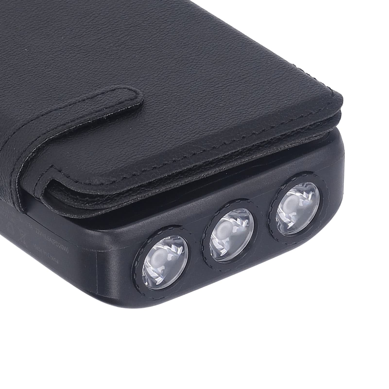 Solar Power Bank Nero 20000mAh PD 20W Caricatore a pannello solare a ricarica rapida con lampada per esterni