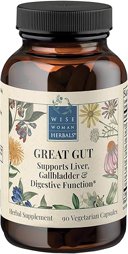Wise Woman Herbals HepaCaps - Mezcla de desintoxicación pura sin OMG, cardo mariano y hígado de hierbas, apoya la digestión y la vesícula biliar
