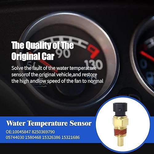 Miniatura 2 de HiSport 12146312 Sensor de temperatura del refrigerante de agua del motor compatible con Acura 1996-1999, Buick 1976-2005, Cadillac 1980-2004,