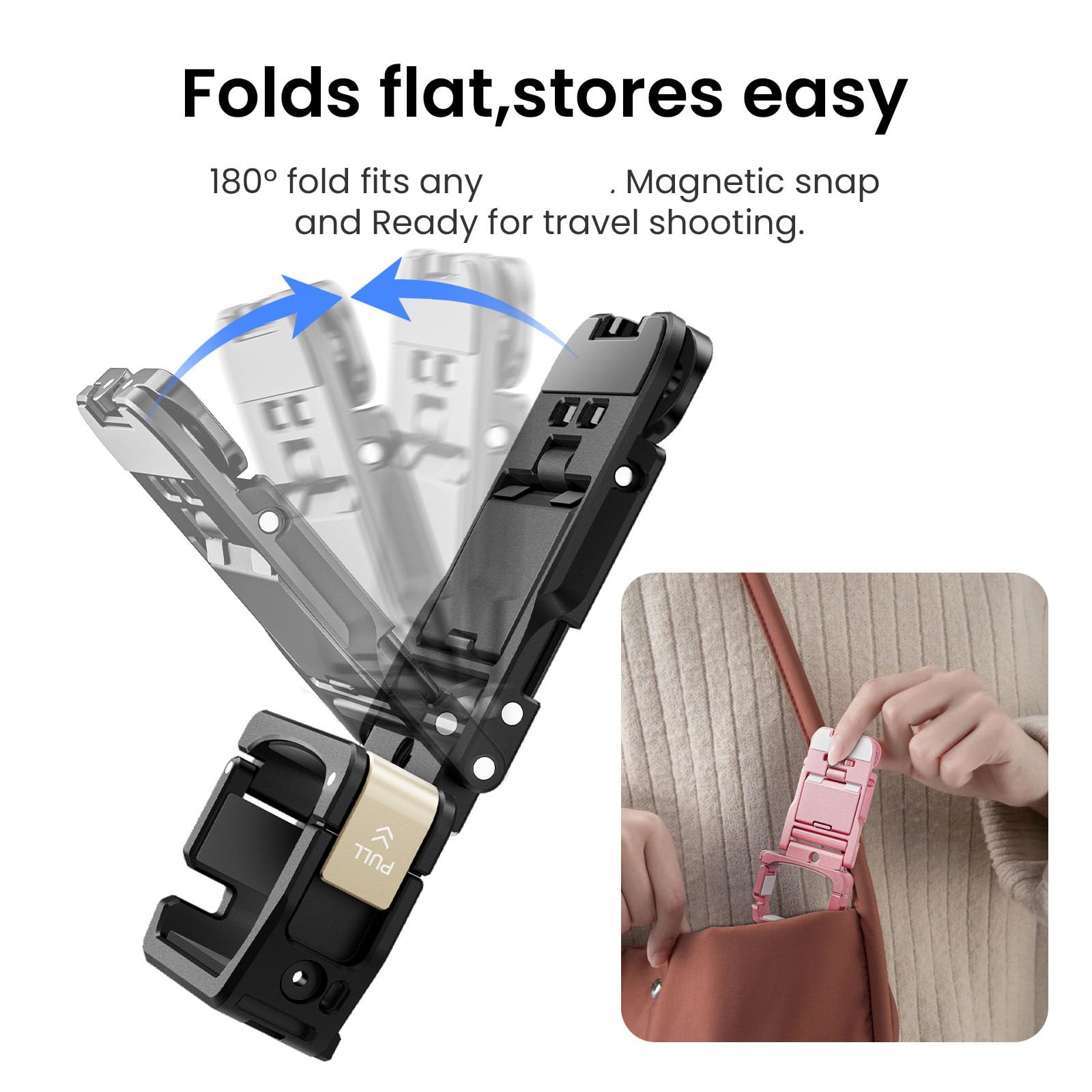 Telaio di montaggio per fotocamera a sgancio rapido per creatori di contenuti Fotografia esterna resistente all'acqua Espansione della fotocamera in alluminio leggero