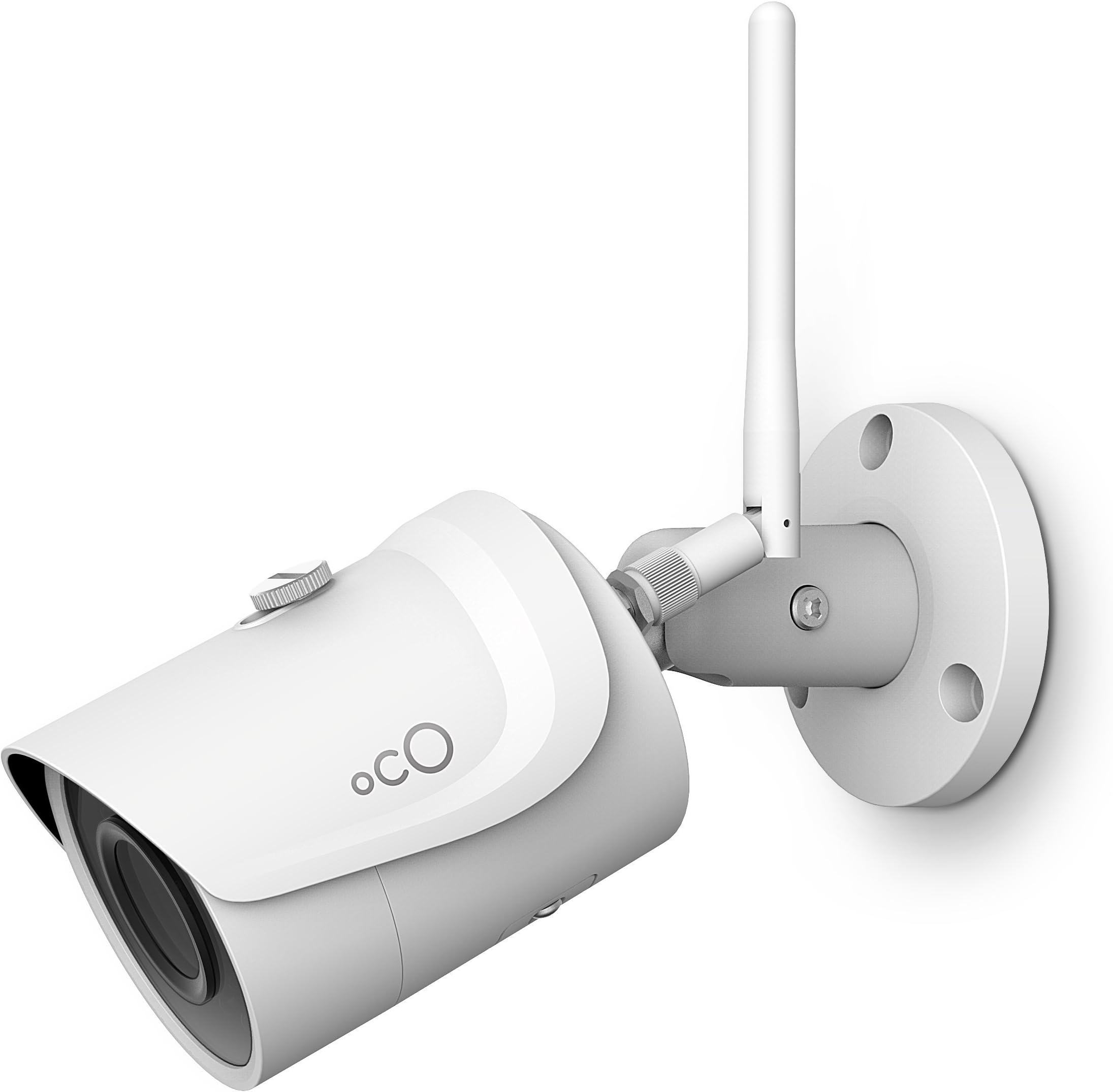 Oco Pro Bullet v2 Wi-Fi 1080p Wireless Security Camera with Micro SD Card Support and Cloud Storage - Weatherproof Outdoor / Indoor 3Mpx IP Surveillance System with Remote Monitoring and Night Vision