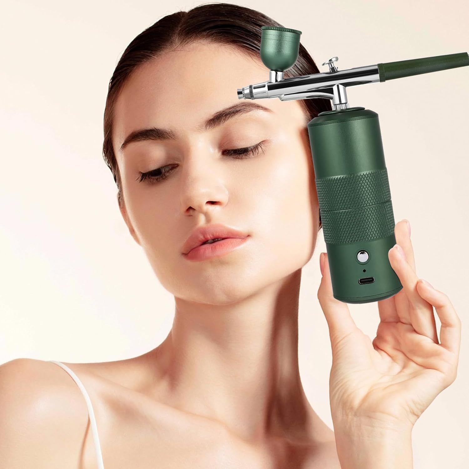 Mini Airbrush Kit Rechargeable with Compressor for Model Painting
