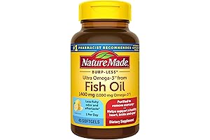 Nature Made Burp Less Ultra Omega 3 Fish Oil 1400 mg –...