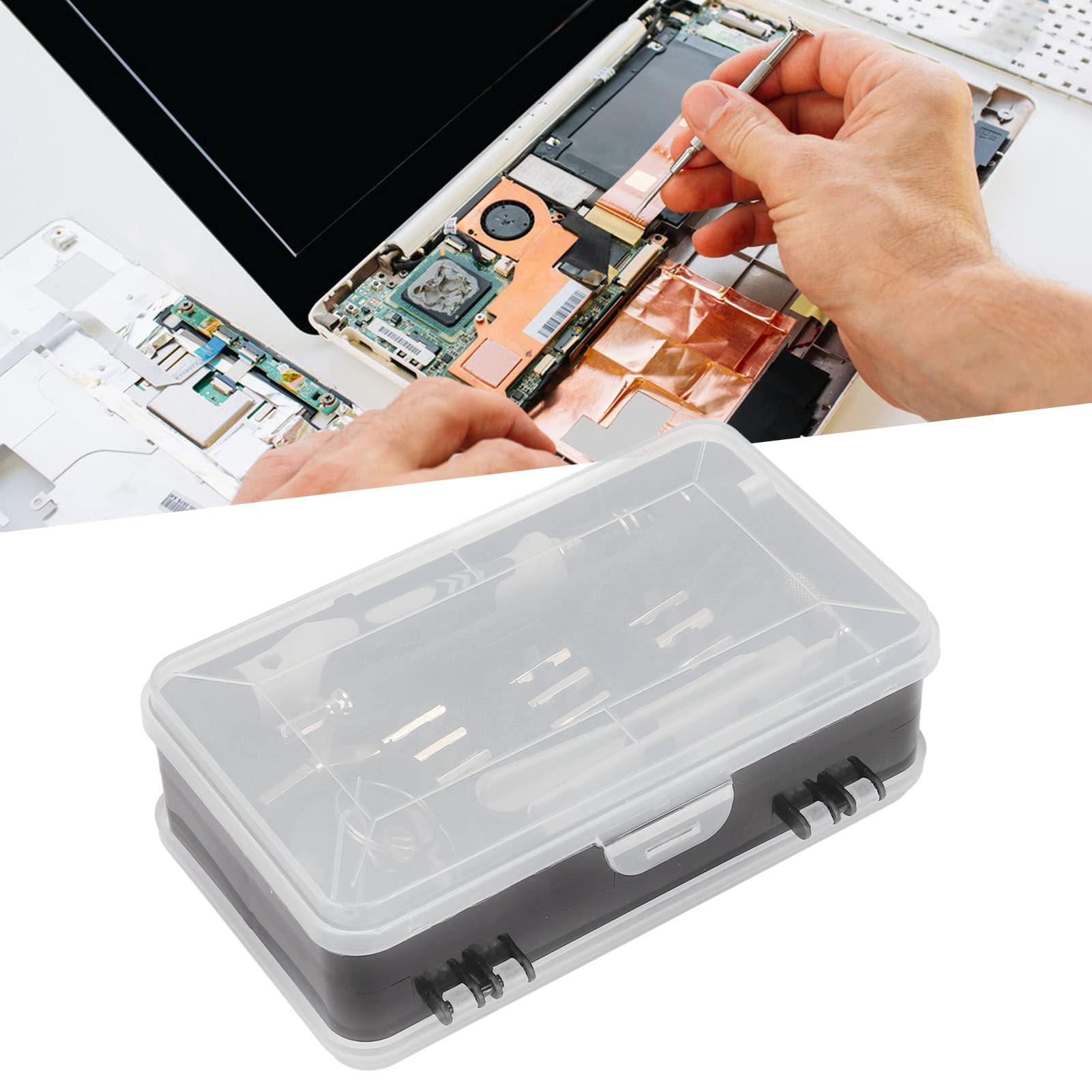 Septpenta 138 Teiliges Mini Schraubendreher Set, Vielseitig Einsetzbar, Praktischer, Flexibler, Magnetisches Design, Schrauben Fallen Nicht Ab, Ergonomisches Design für Die Gerätewartung