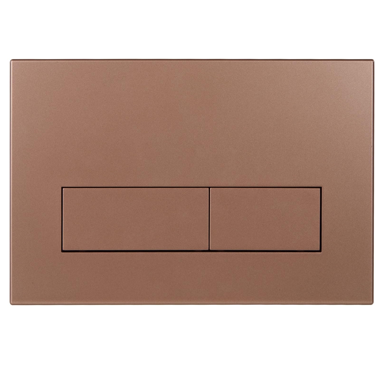 Plaque de Commande WC, Compatible Geberit Sigma, UP300 et UP320, avec Double Chasse, Équipée d'un Set de Leviers de Chasse et d'un Cadre d'Installation, Dimensions 245 × 164mm.(Bronze)