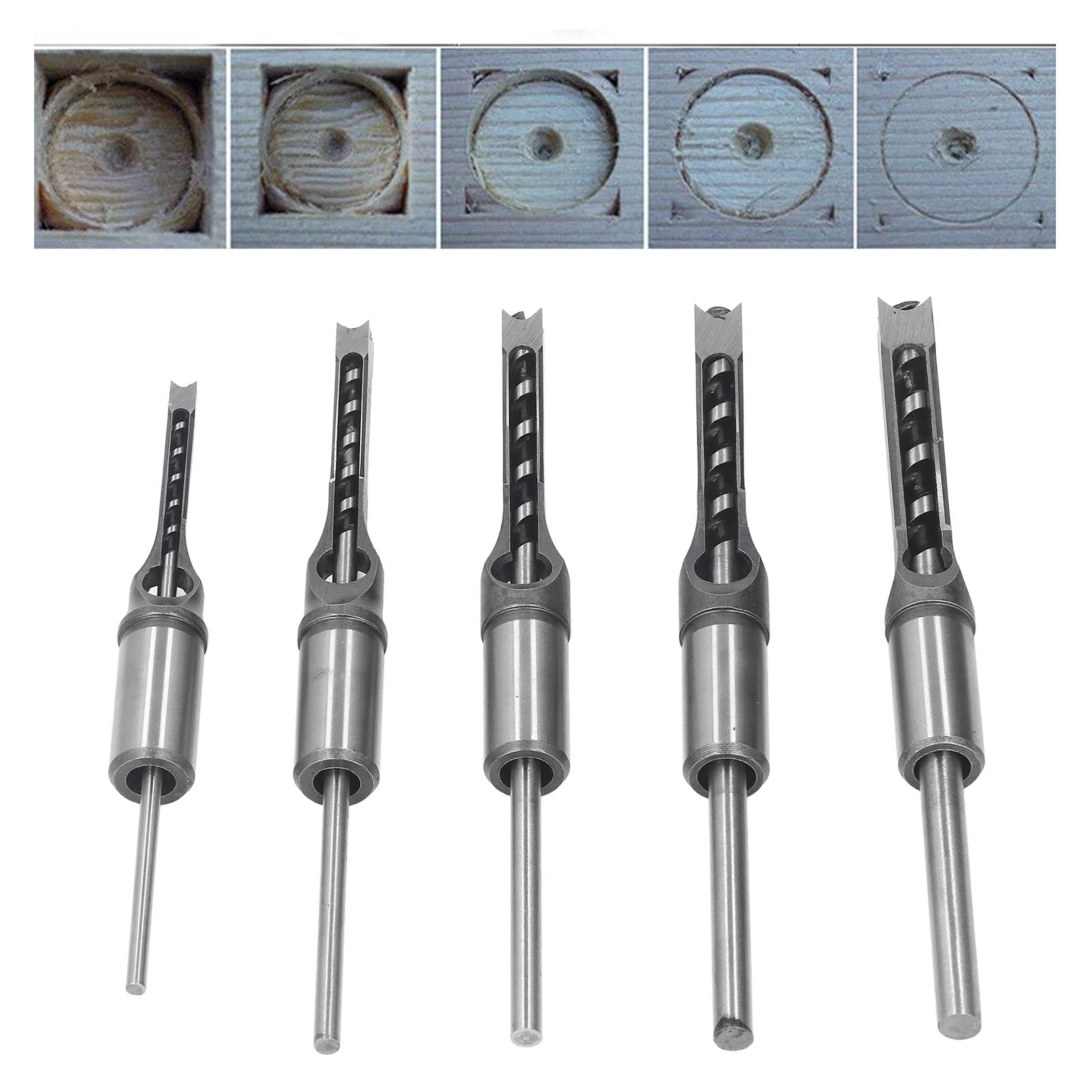 Set Di 5 Punte Da Trapano Quadrate Per Legno - Acciaio HSS Per Fori Precisi In Falegnameria E Fai Da Te - Foto 7