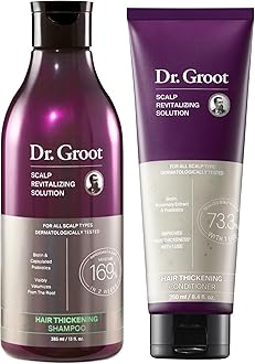 Thickening Shampoo & Conditioner Set for Hair Loss – Clinical Results with Biotin and Rosemary for Hair Thinning, Shedding, Scalp Repair and Treatment