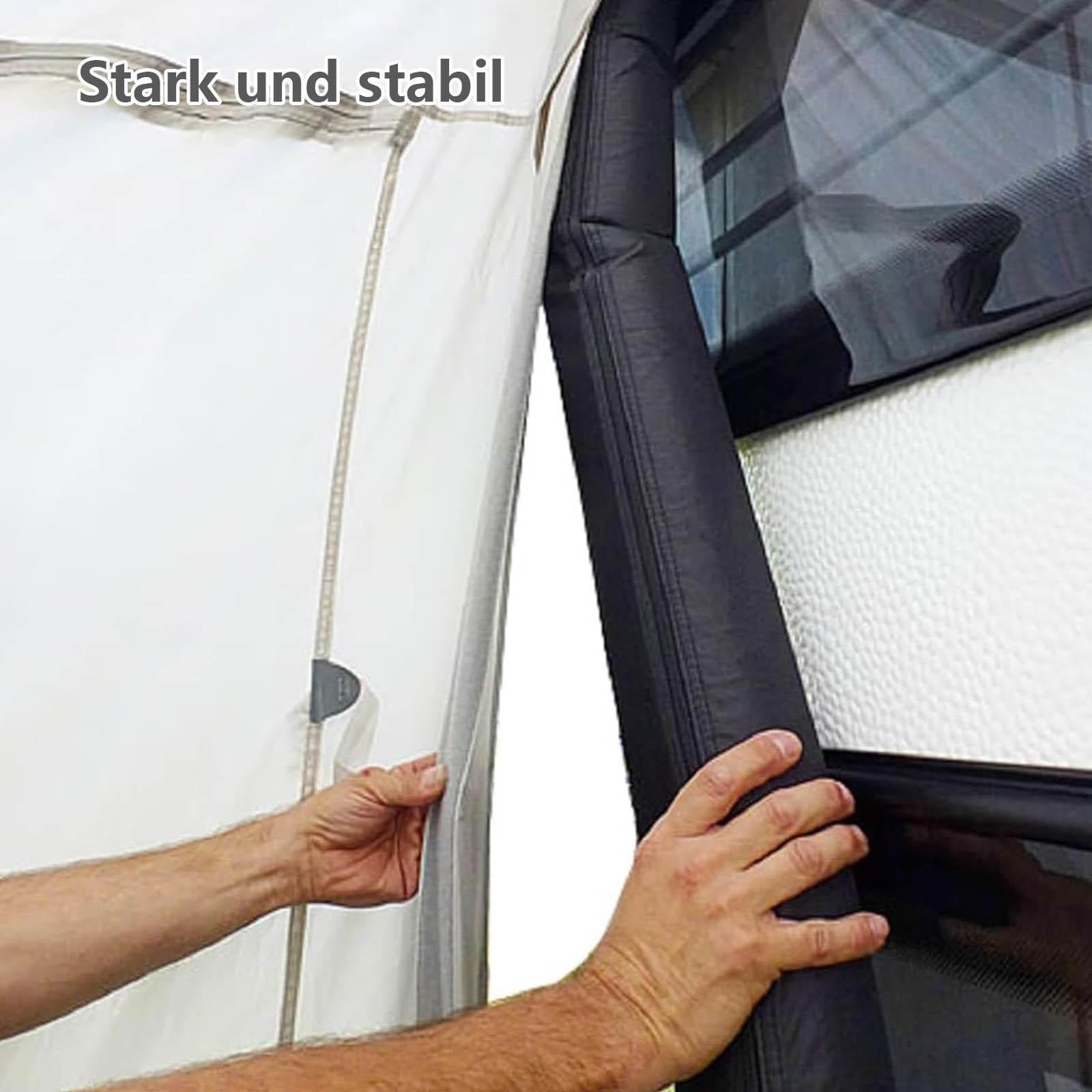Luftvorzelt Für Wohnwagen Zubehör, Luftpolster Aufblasbar, 240 cm, Inkl Transparenten Innenschlauch für Andruckstange Vorzelt Zubehör Geeignet für Wohnwagen Vorzelt