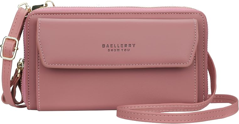 Mn&Sue Small Cellphone Crossbody Shoulder Bag Purses for Women, Lightweight Card Holder Wallet Purse and Handbag
