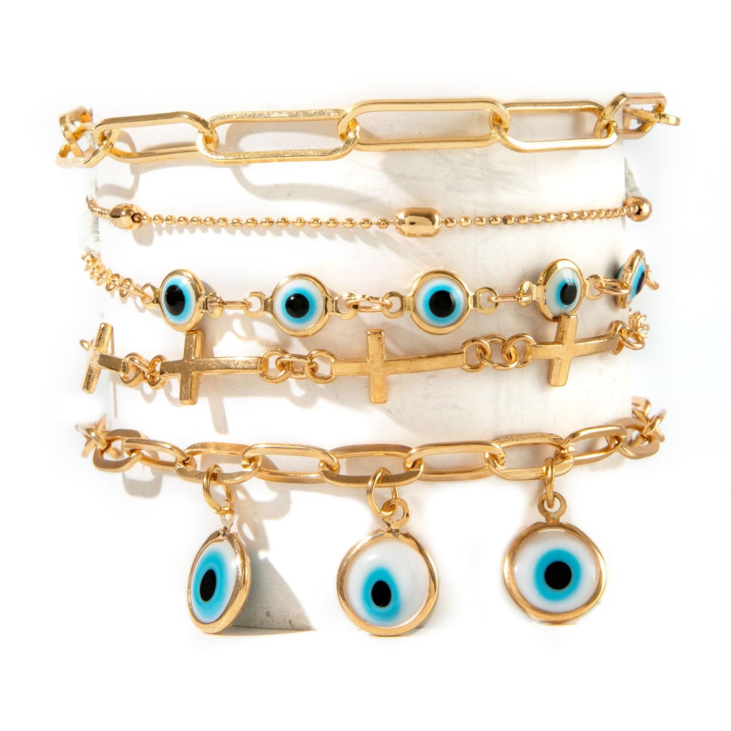 Shining Diva Fashion Latest Stylish Multilayer Boho Bohemian Bangle Bracelet for Women and Girls (15909b) (B0D94732K6) Amazon Price History, Amazon Price Tracker
