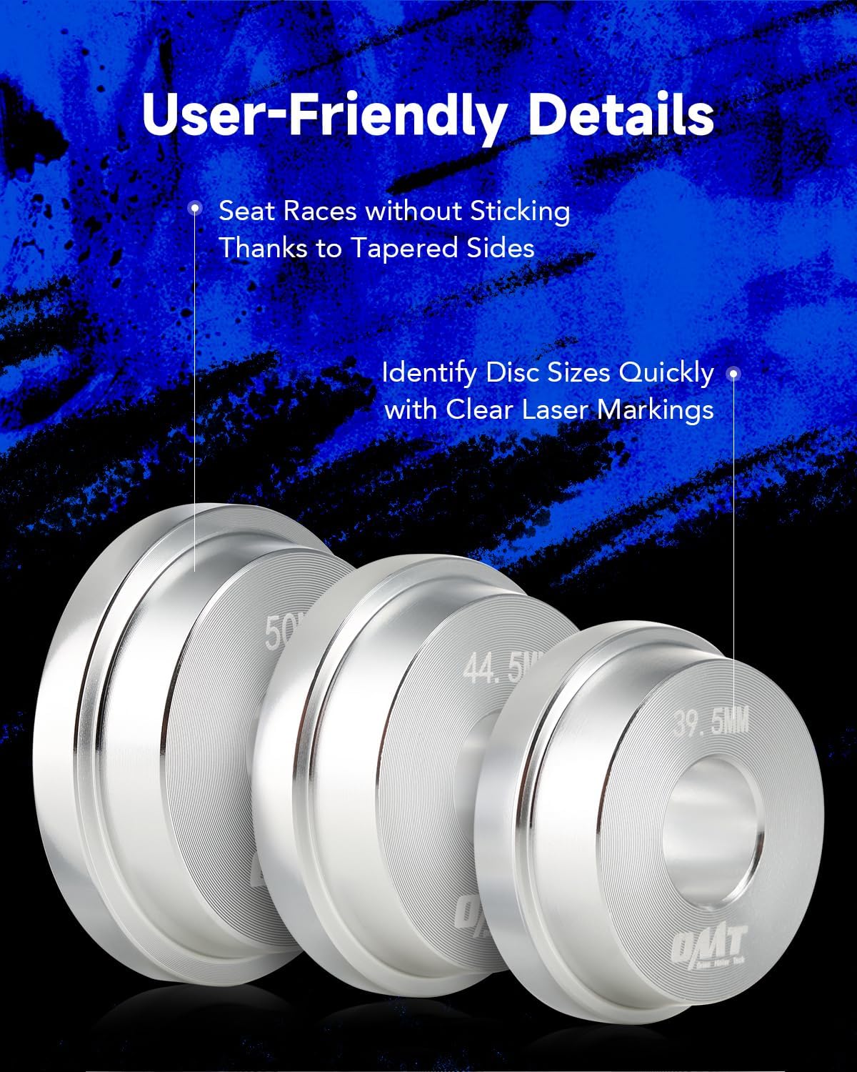 Orion Motor Tech Bearing Press Kit, 10pc Bearing Race and Seal Driver Set with Seal Driver and 9 Bearing Adapters, Seal Installer Bearing Driver Kit for Bearing Installation - Image 5