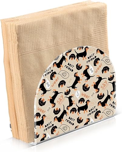 Servilletero de hueso de perro Dachshund para mesa, dispensadores de servilletas de tejido acrílico, servilleteros de cóctel para bar, mesa de disponible en Yaxa Peru