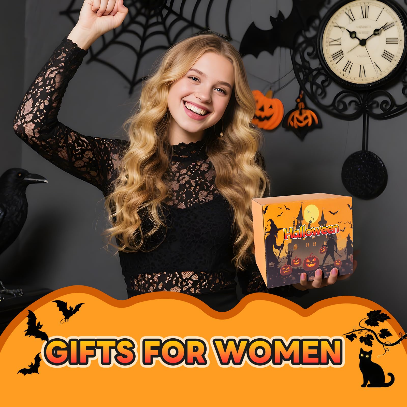 Boo Basket Stuffers per donne adolescenti, regali di Halloween per donne, adolescenti, ragazze, la sua migliore amica, sorella, figlia, mamma, moglie, fidanzata, collega, bestie, set regalo