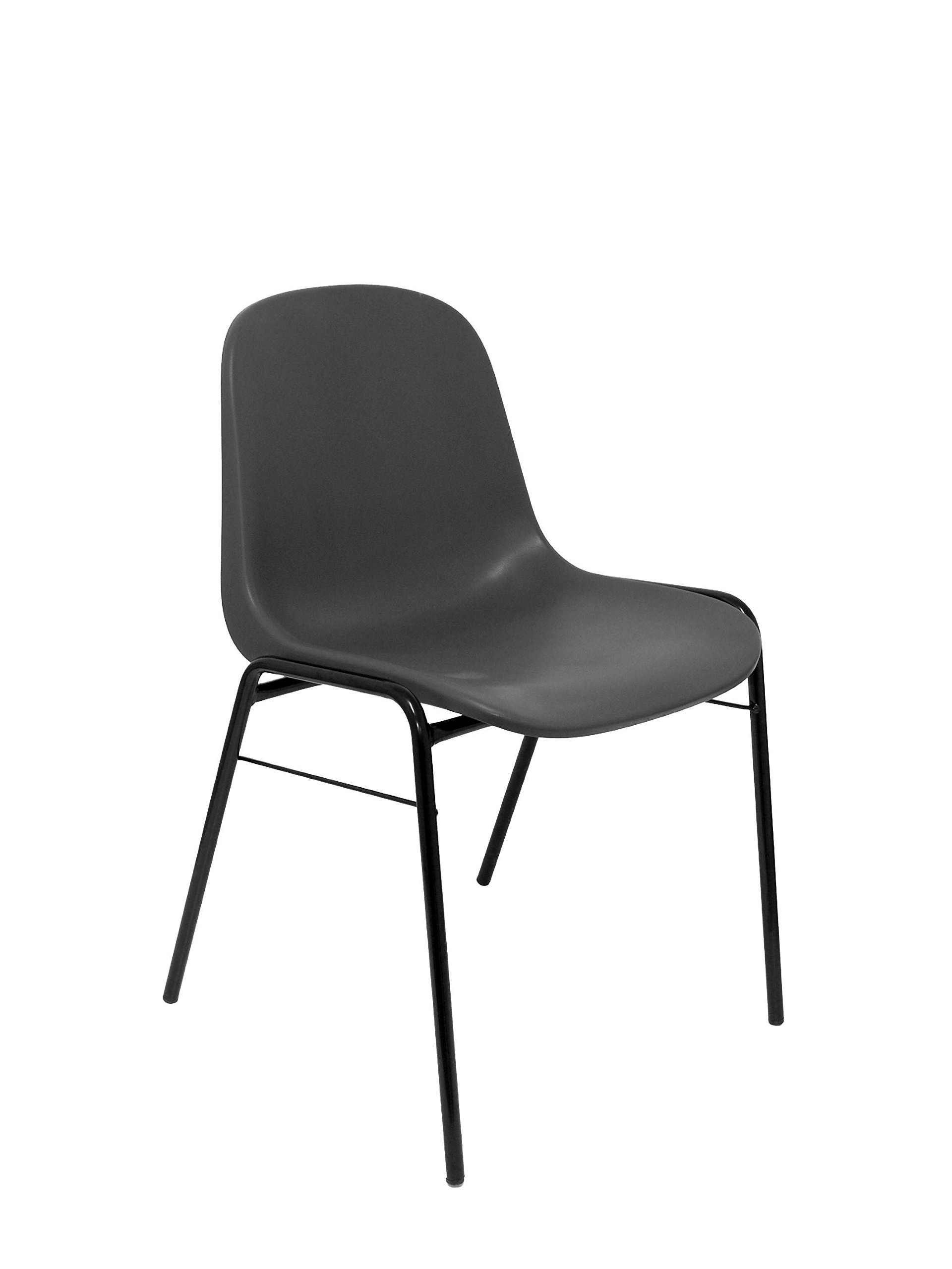 Piqueras y Crespo - Silla Apilable Oficina Beta sin Brazos. Equipado con sin Espuma