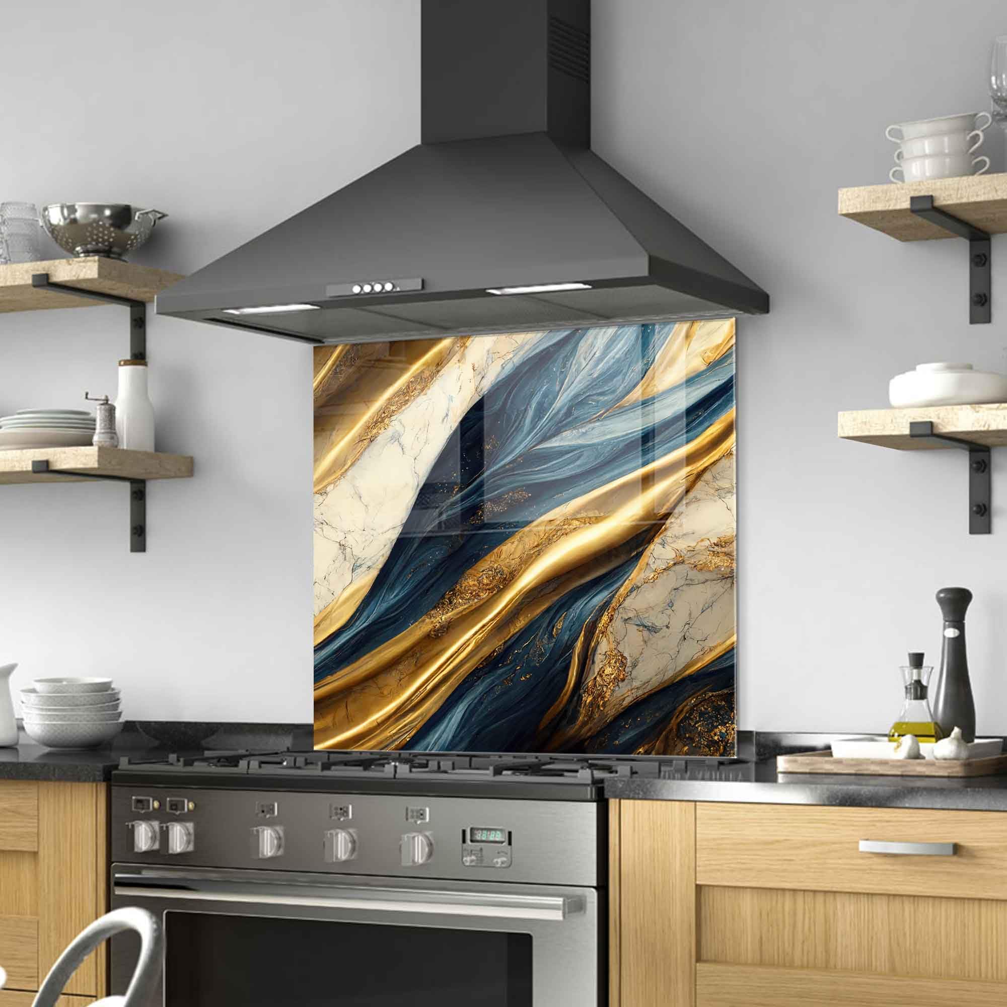 Tempered Glass Kitchen Backsplash, Stove Back Top Cover, Splashback Tile,  Kitchen Sink Cover Splash Guard, Home Wall Decor (20x20’’)