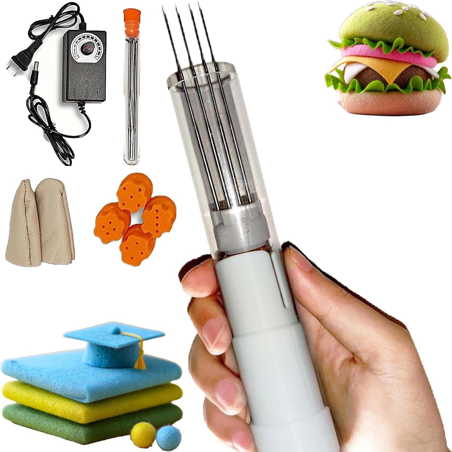 Amazon.com: Electric Felting Needle Machine 1-7 Needles - Speed ...
