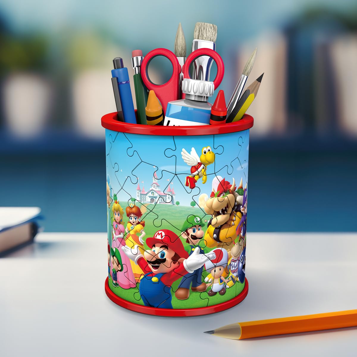 Ravensburger Puzzle 3D 11255 Ravensburger Przybornik Super Mario 54 Elementy Puzzle 3D (11255) Dla Dzieci I Dorosłych. Technologia Easy Click - Każdy Element Pasuje Idealnie