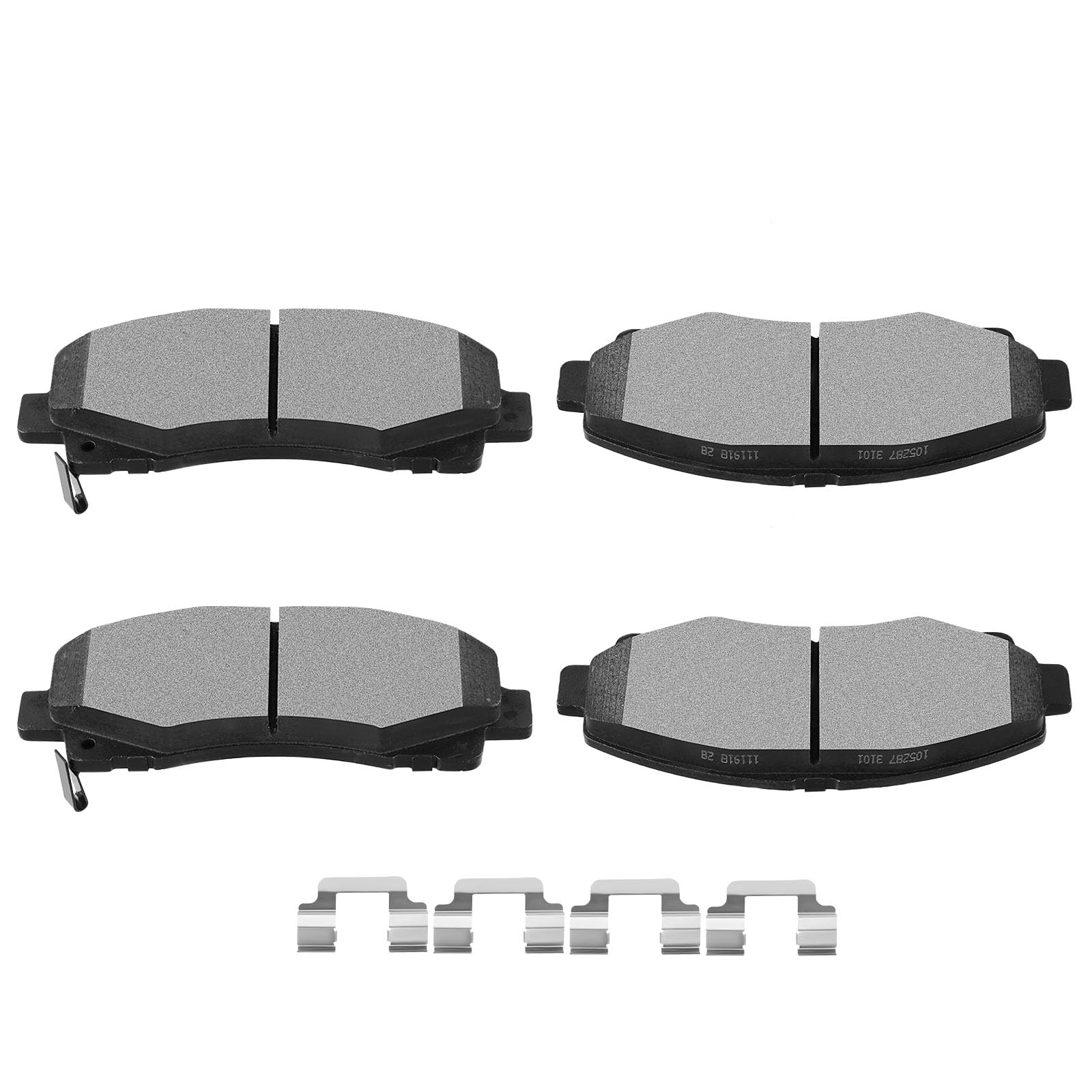 SCITOO D1102 Front Semi-Metal Brake Pads Sets Fit For Acura TL 2009-2014,For Honda Ridgeline 2006-2011
