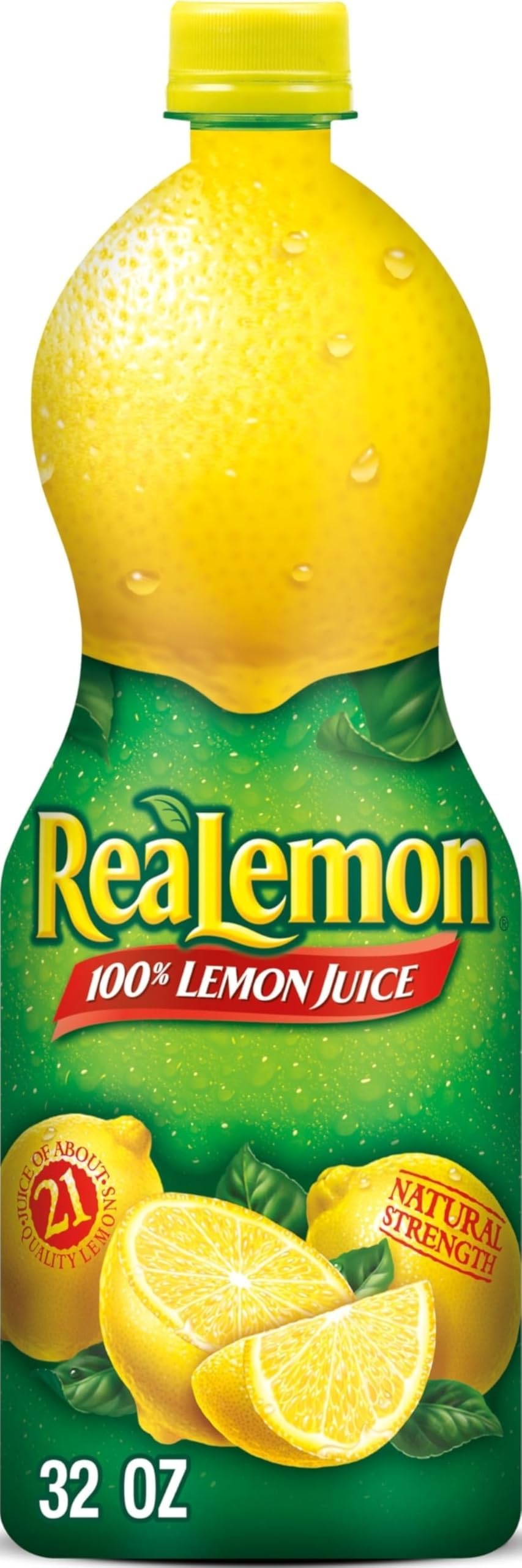 100% Lemon Juice, 32 Fl Oz Bottle