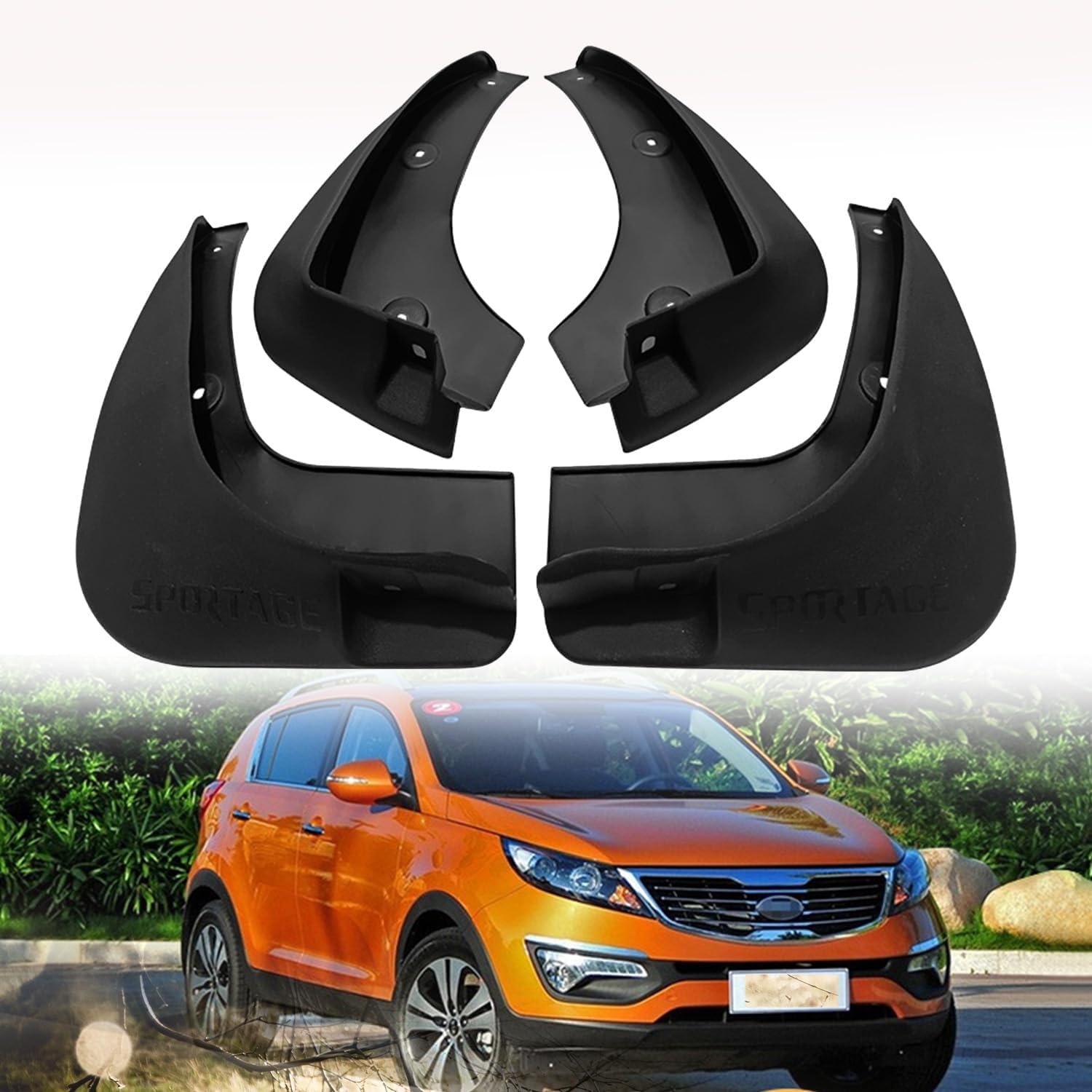 Guardabarros del/tras para KIA Sportage R 2011-2016 listos para rutas de montaña
