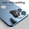 Invisible Bluetooth Earbuds Smallest Single Tiny Hidden Headphones for Work Sleep Ear Buds Mini Spy Microphone Wireless Hidden Secret Micro Wireless Earbuds for Small Ears Discreet Earpiece - Black