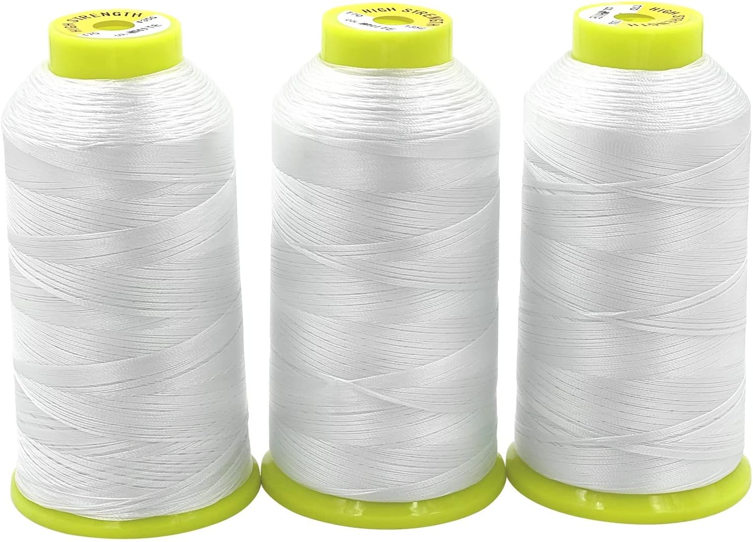 Tortoise 3 Cones Heavy Duty Thread of 2000 Yards Each Spool UV Resistant High Strength Thread # 69 T70 Size 210D/3 for Upholstery,Leather,Purses,Outdoor,Beading,Canvas Color Basic