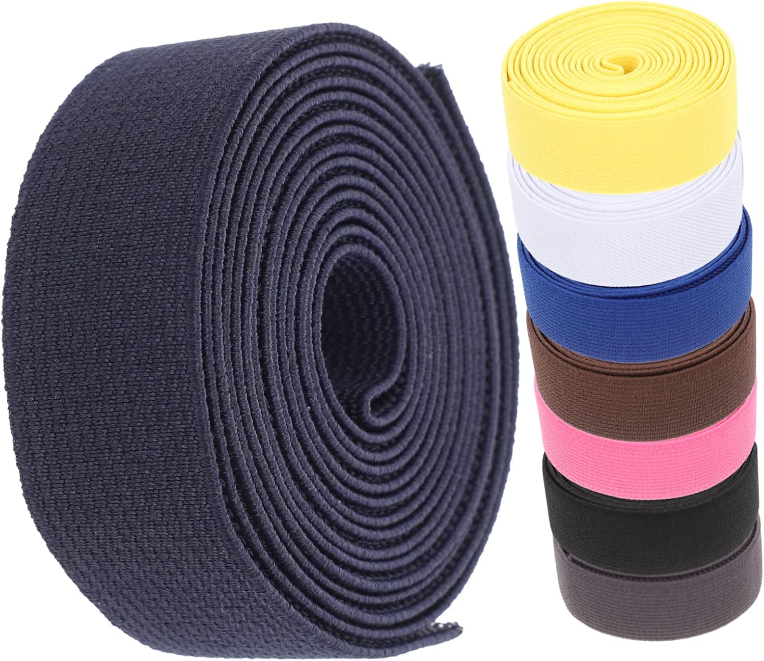 8pcs Elastic Band Elastic for Sewing Wide Elastic Cord Sewing Elastic Stretch Cord Elastic Sewing Bands The Flex Belt Flat Elastic Rope Hand Decor Rubber Band Household Waistband