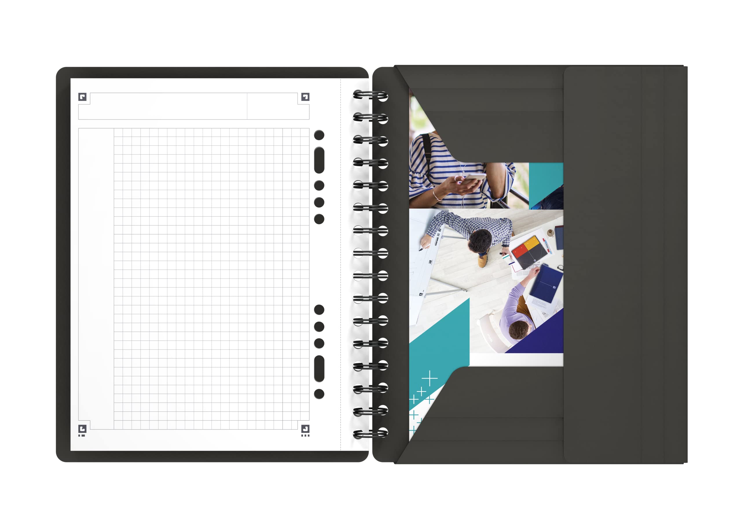 Oxford Office Lot de 5 MeetingBook 100102104 Reliure Intégrale 160 pagine, 17 x 21 cm (détaché)