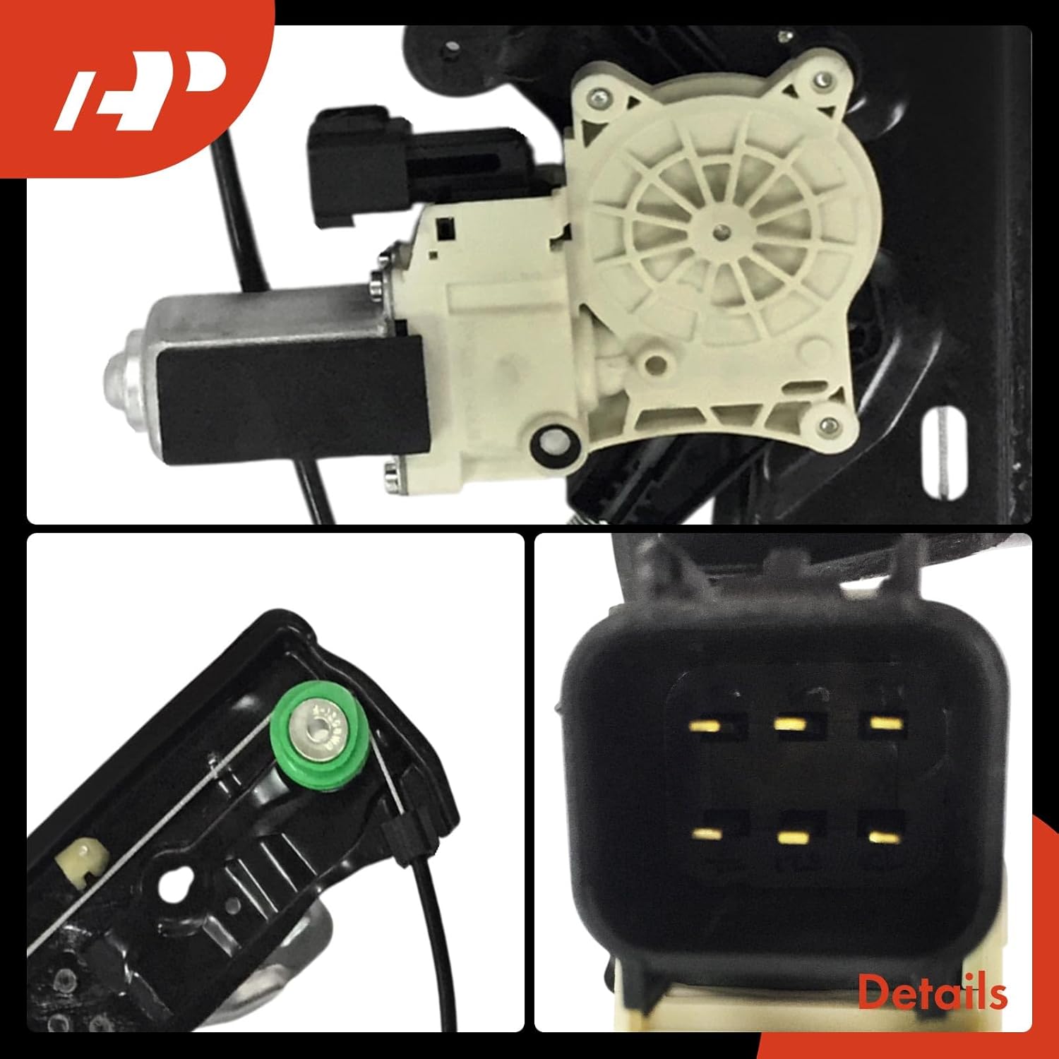 A-Premium Power Window Regulator with Motor Rear Passenger Side Compatible with Jaguar XF 2016-2023