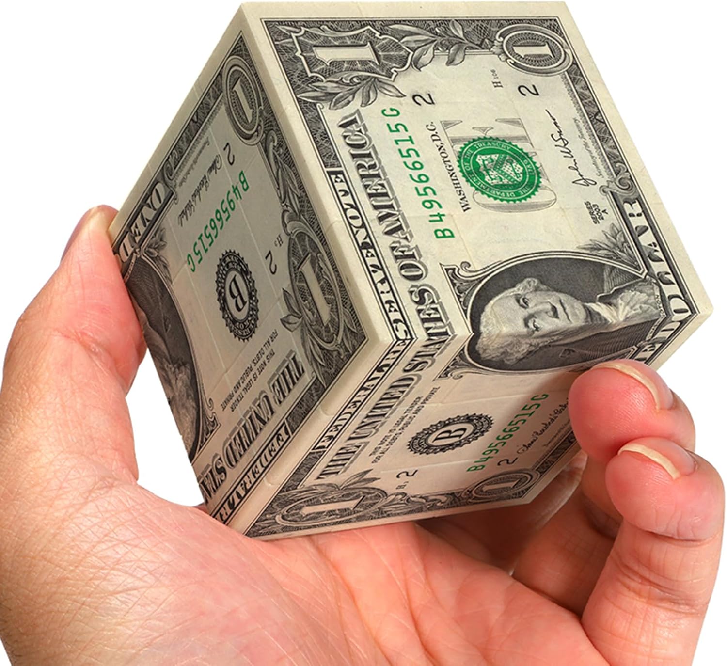 Dollar Cube 3x3 Speed Cube US Dollar Bill Magic Cube Money Design Educational Puzzles Toys